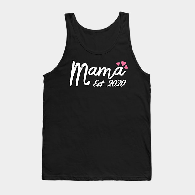 Mama Estimated 2020 - Cute & Awesome New Mom, Promoted To Mom, Mother's Day Gift, Womens Tank Top by Art Like Wow Designs